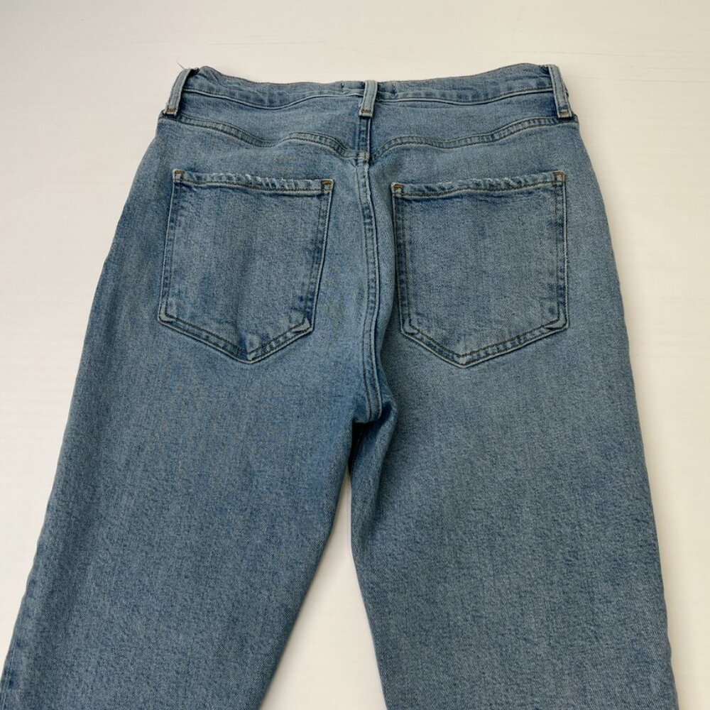 Agolde Jean Women 27 Riley High Rise Crop 26x25 Button Fly Organic Denim Core No - Picture 7 of 11